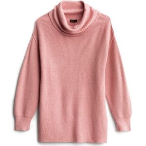 Goldray pink pullover knit cowl neck sweater